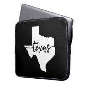 Texas USA Staat Map Laptopschutzhülle (Vorderseite Links)