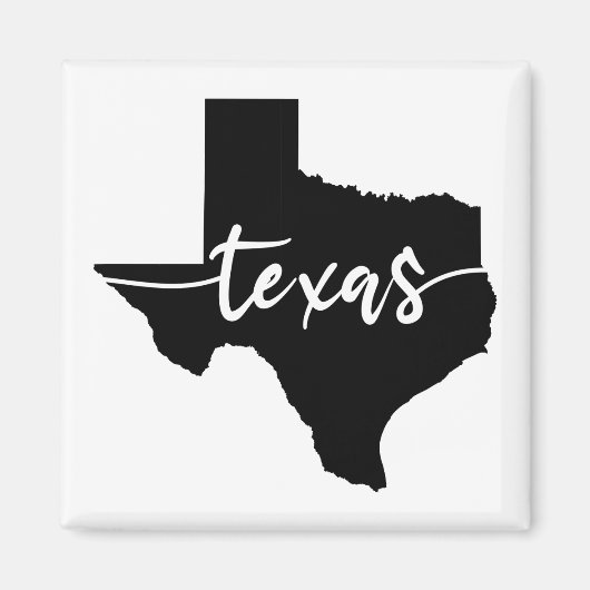 Texas USA Staat Map Magnet (Vorne)