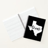 Texas USA Staat Map Notizblock (Innenseite)