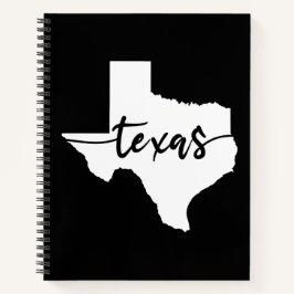 Texas USA Staat Map Notizblock