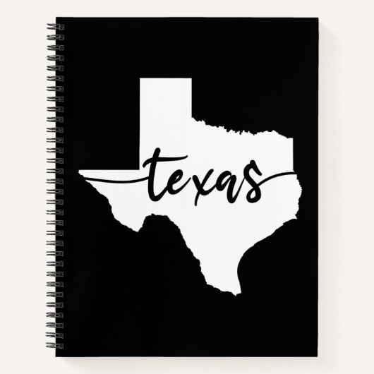 Texas USA Staat Map Notizblock (Vorderseite)