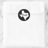 Texas USA Staat Map Runder Aufkleber (Tasche)