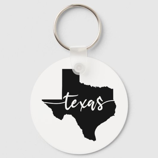 Texas USA Staat Map Schlüsselanhänger (Vorderseite)