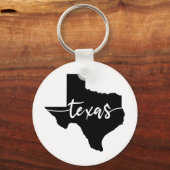 Texas USA Staat Map Schlüsselanhänger (Vorderseite)