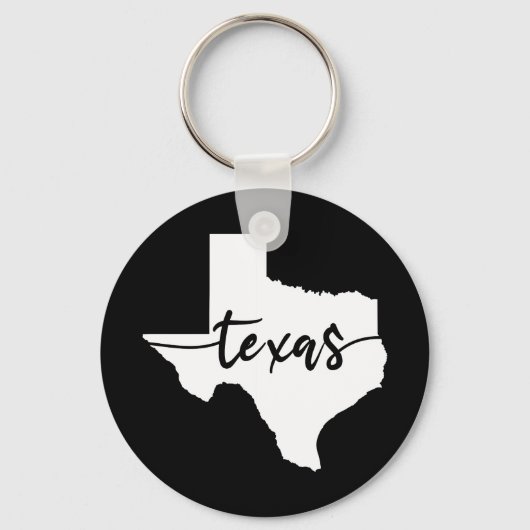 Texas USA Staat Map Schlüsselanhänger (Vorderseite)