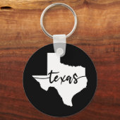 Texas USA Staat Map Schlüsselanhänger (Vorderseite)