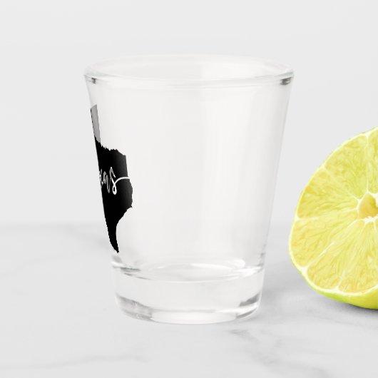 Texas USA Staat Map Schnapsglas (Rechts)