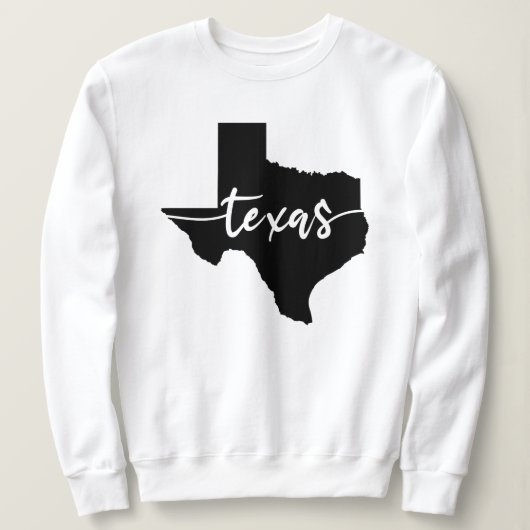 Texas USA Staat Map Sweatshirt (Design vorne)