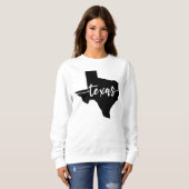 Texas USA Staat Map Sweatshirt (Vorne ganz)