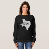 Texas USA Staat Map Sweatshirt (Vorne ganz)