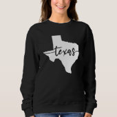 Texas USA Staat Map Sweatshirt (Vorderseite)