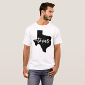 Texas USA Staat Map T-Shirt (Vorne ganz)