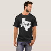 Texas USA Staat Map T-Shirt (Vorne ganz)