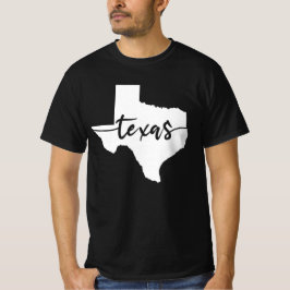 Texas USA Staat Map T-Shirt