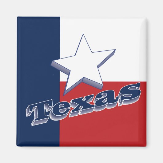 Texas USA Staat Travel Souvenir Kühlschrankmagnet (Vorne)