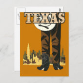 Texas USA Vintage Reise Postkarte (Vorne/Hinten)