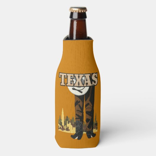 Texas USA Vintage Reiseflasche cooler Flaschenkühler (Flaschenvorderseite)