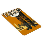 Texas USA Vintage Travel Magnet (Rechte Seite)