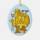 Texas-Vater Keramik Ornament (Rechts)