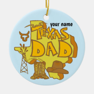 Texas-Vater Keramik Ornament