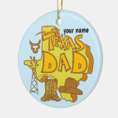 Texas-Vater Keramik Ornament (Links)