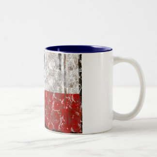 Texas verrostete einzige Stern-Staats-Flagge Zweifarbige Tasse