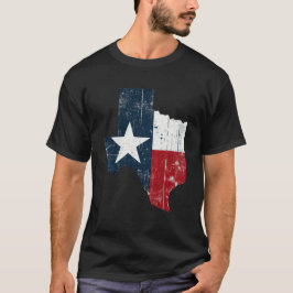 Texas Vertikal Flag Texan Alleinstar Staatsstolz T-Shirt