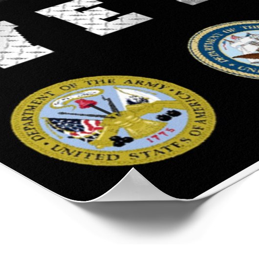 Texas Veteran Poster (Ecke)