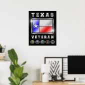 Texas Veteran Poster (Heimbüro)