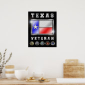 Texas Veteran Poster (Küche)