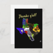 Texas Vielen Dank Dankeskarte (Vorne/Hinten)