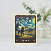 Texas | Vincent Van Gogh Inspiriert Postkarte (Stehend Vorderseite)