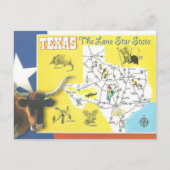 Texas Vintag Lone Star Staat Postcard Postkarte (Vorderseite)