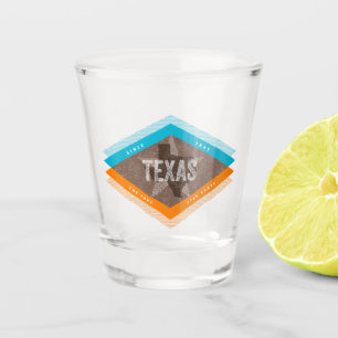 Texas Vintag Lone Star Staat Retro Vereinigtes Sta Schnapsglas
