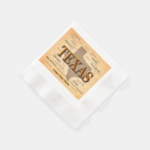 Texas Vintag Map Serviette (Ecke)