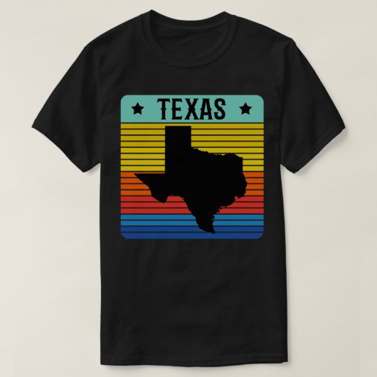 Texas Vintag Retro Style Staat Texan T-Shirt (Design vorne)