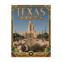 Texas Vintage Art Deco Golden Age