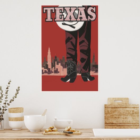 Texas Vintage Poster (Küche)