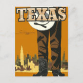 TEXAS Vintage Postkarte (Vorderseite)