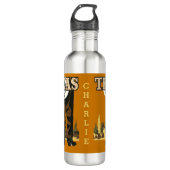 Texas Vintage Travel individuelle Name Wasserflasc Edelstahlflasche (Vorderseite)
