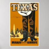 Texas - Vintage Travel Poster (Vorne)