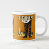 Texas Vintage Travel Poster Tasse (Rechts)