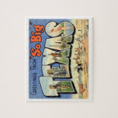 Texas Vintage Travel Puzzle (Vertikal)