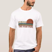Texas Vintager Sonnenuntergang T-Shirt (Vorderseite)