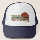 Texas Vintager Sonnenuntergang Truckerkappe (Vorderseite)