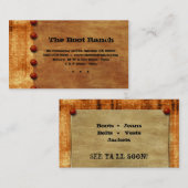 Texas-Visitenkarte-Rost-Denim-Jean-Stern Visitenkarte (Vorne/Hinten)