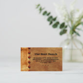 Texas-Visitenkarte-Rost-Denim-Jean-Stern Visitenkarte (Stehend Vorderseite)