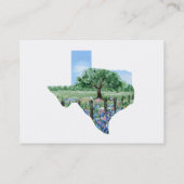 Texas-Visitenkarte Visitenkarte (Rückseite)