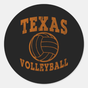 Texas Volleyball erschüttert Runder Aufkleber