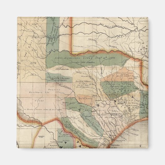 Texas, von David H Burr Magnet (Vorne)